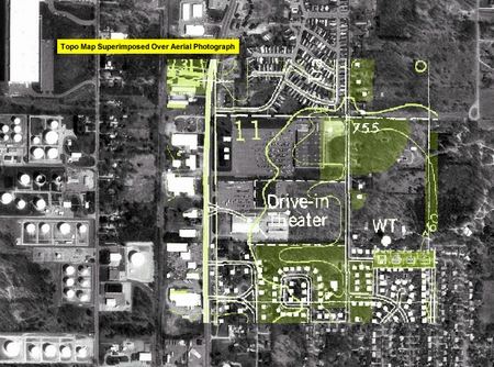 Niles 31 Outdoor Theatre - Aerial - Photo From Terraserver